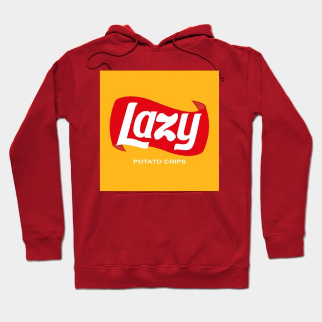 Lazy Potato Chips Teetrendstyle tshirtoftheday Hoodie by teetrendstyles